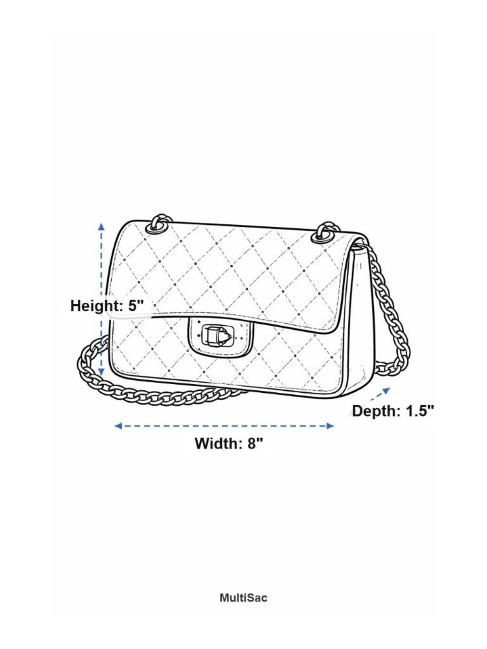 MultiSac NWT Small Purse Floral Printed Multi Pocket Crossbody Adjustable Strap - Picture 7 of 7